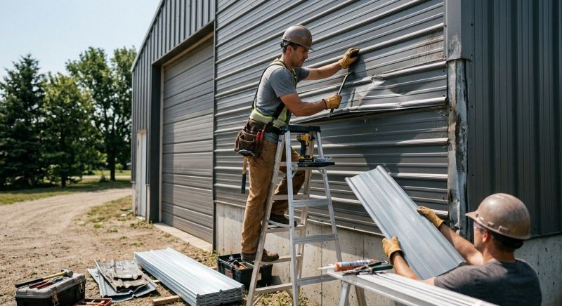 Our team working on Siding Service projects in Wise County, TX